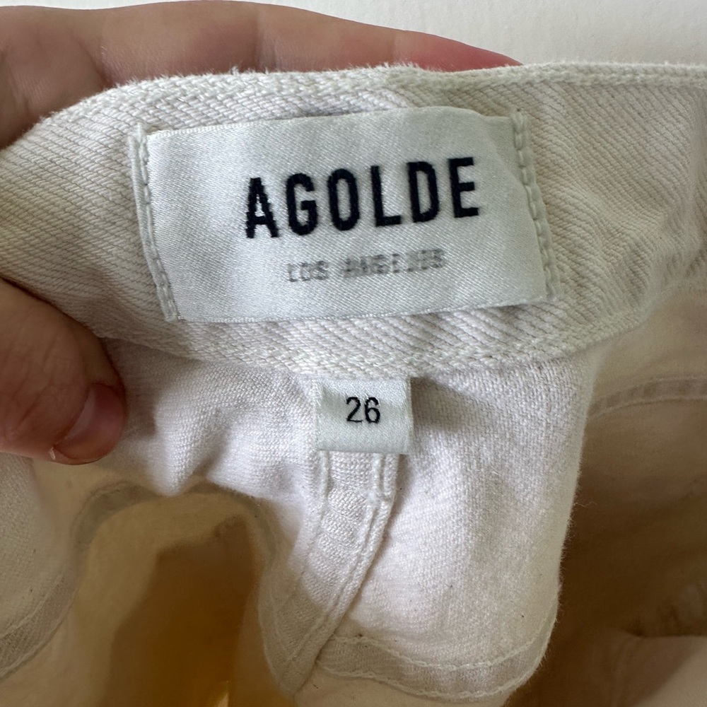 Agolde Remy High Rise Straight Jeans in Paper Size 26 - Picture 6 of 7